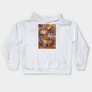 Fractal Cubism Kids Hoodie